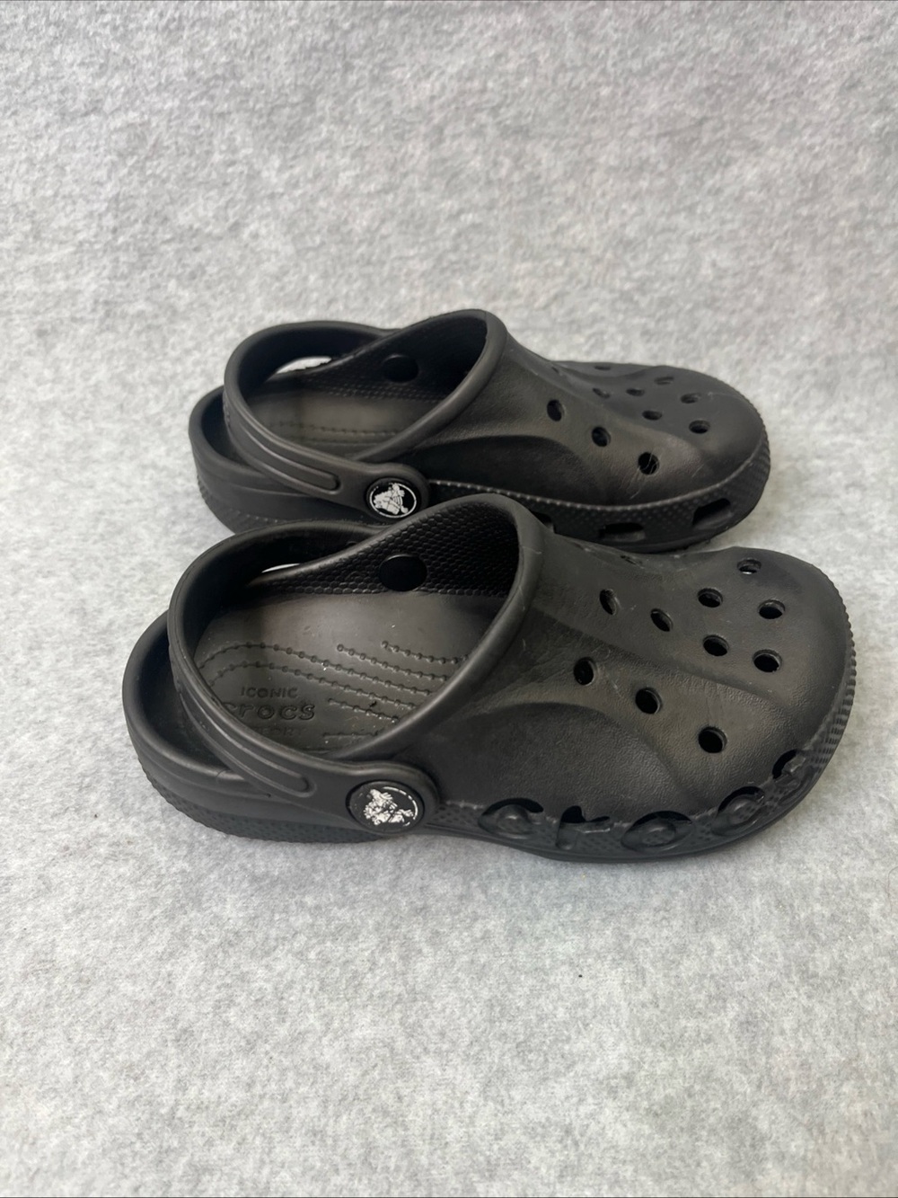 Kids Crocs Classic Clogs Black Size C10 Toddler Shoes Slip On